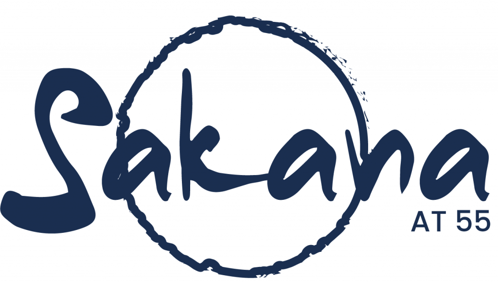 sakana logo white blue